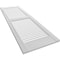 Ekena Millwork Lifetime Vinyl, TailorMade Cathedral Top Center Mullion, Open Louver, Shutter Loks, LL1C14X04100BW, PR LL1C14X04100BW - alternate 6